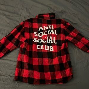 Anti social social club flannel